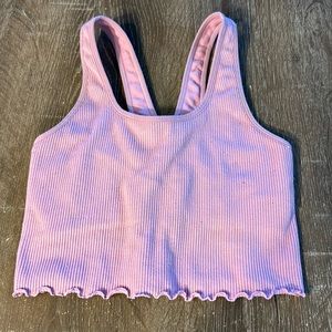 Spiritual Gangster Ribbed Sports Bra Top, Size XS